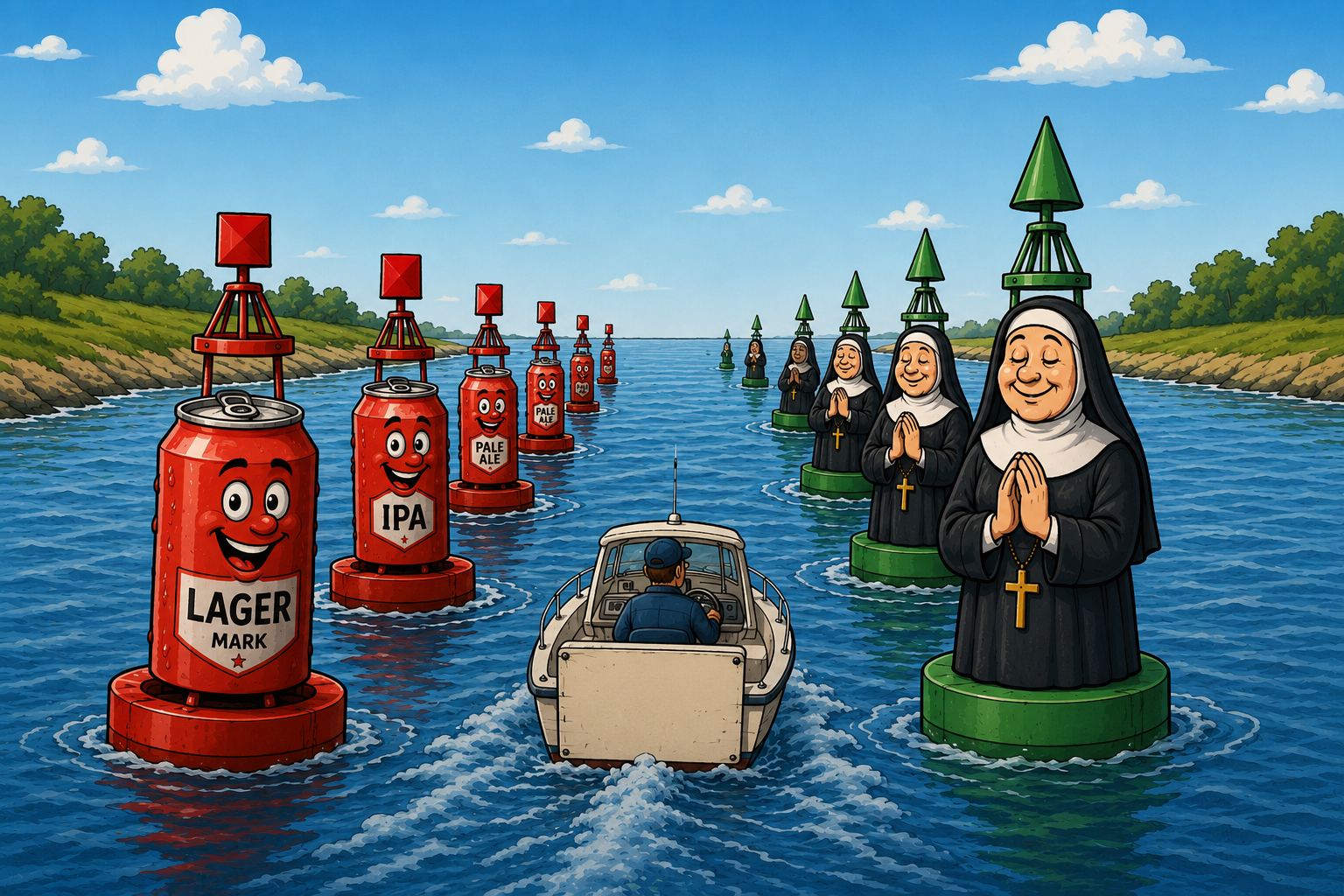 Cans and nuns.